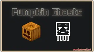 Pumpkin Ghasts Resource Pack (1.21.1, 1.20.1) – Texture Pack