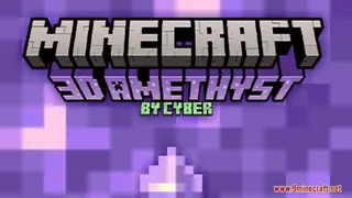 Cyber's 3D Amethyst Resource Pack (1.21.1, 1.20.1) – Texture Pack