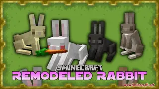 Remodeled Rabbit Resource Pack (1.21.1, 1.20.1) – Texture Pack