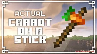 Actual Carrot On A Stick Resource Pack (1.21.1, 1.20.1) – Texture Pack
