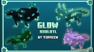 Glow Axolotl Resource Pack (1.21.1, 1.20.1) – Texture Pack