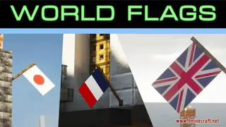 Realistic World Flags Resource Pack (1.21.1, 1.20.1) – Texture Pack