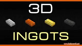 3D Ingots Resource Pack (1.21.1, 1.20.1) – Texture Pack