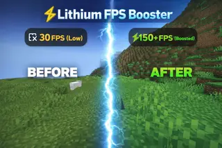 Lithium Fps Booster Texture Pack (26.x, 1.21) – MCPE/Bedrock