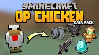 Minecraft But Chickens Are OP Data Pack (1.20.6, 1.20.1) – OP Chicken