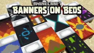 Banners On Beds Data Pack (1.20.6, 1.20.1) – Decorate Your Beds with Banners