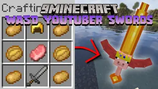 WASD YouTuber Swords Data Pack (1.20.6, 1.20.1) – Youtuber's Custom Swords In Minecraft!