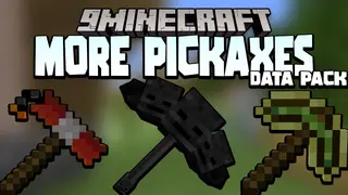 WASD Moar Pickaxes Data Pack (1.20.6, 1.20.1) – New Pickaxes