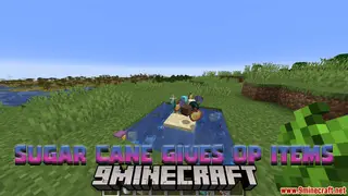 Minecraft But Sugarcanes Gives OP Items Data Pack (1.19.4)