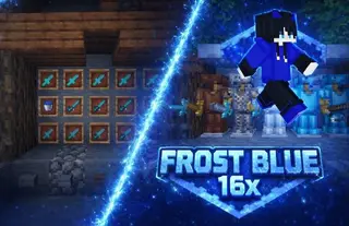 Frost Blue Texture Pack (26.x, 1.21) – MCPE/Bedrock