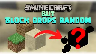 Minecraft But Block Drop Is Random Data Pack (1.19.3, 1.18.2) – Block Drops Random Loots!