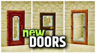 Glass Doors Texture Pack (26.x, 1.21) – MCPE/Bedrock