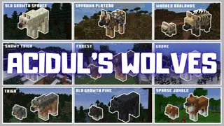 Acidul's Wolves Texture Pack (26.x, 1.21) – MCPE/Bedrock