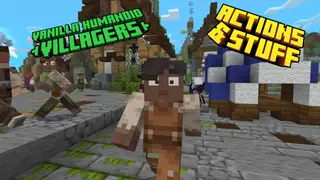 Vanilla Humanoid Villagers Texture Pack (26.x, 1.21) – MCPE/Bedrock