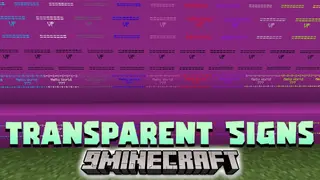 Transparent Signs Data Pack (1.20.2, 1.19.4) – Invinsible Fonts!