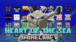 Minecraft But Elder Guardian Drops Heart Of The Sea Data Pack (1.19.4, 1.19.2)