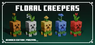 Floral Creepers Texture Pack (26.x, 1.21) – MCPE/Bedrock