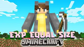 Minecraft But You Get Bigger As You Level Up Data Pack (1.19.4, 1.19.2)