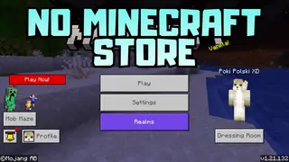 No Minecraft Store Texture Pack (1.21, 1.20) – MCPE/Bedrock