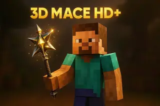 3D Mace HD+ Texture Pack (26.x, 1.21) – MCPE/Bedrock