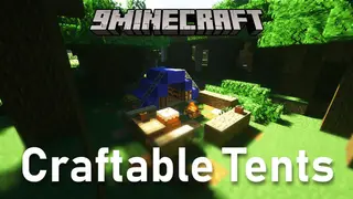 Craftable Tents Data Pack (1.19.3, 1.18.2) – Quick Base!