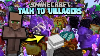 Minecraft But Talking With Villager Give OP Loots (1.19.3, 1.18.2)