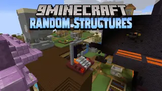 Minecraft But Random Structures Spawn Every Minute Data Pack (1.19.3, 1.18.2)