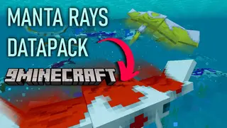 Manta Rays Data Pack (1.19.3, 1.18.2) – Colored Manta Rays In Minecraft!