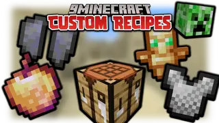 Custom Crafting Recipes Data Pack (1.19.3, 1.18.2) – Craftable Totem, Elytra, Mob Heads, and more!