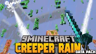Creeper Rain Data Pack (1.19.3, 1.18.2) – Raining Creeper Challenge