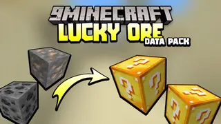 Minecraft But Ores Are Lucky Block Data Pack (1.19.3, 1.18.2) – Lucky Ore