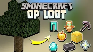 Logs Drop OP Loot Data Pack (1.19.3, 1.18.2) – OP Items from Woods