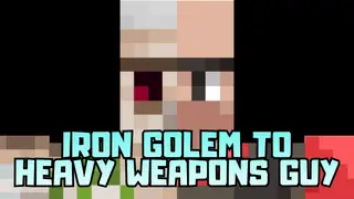 Iron Golem to Heavy Weapons Guy Texture Pack (1.21, 1.20) – MCPE/Bedrock