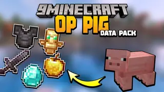 Minecraft But Pig Drop OP Items Data Pack (1.19.3, 1.18.2)