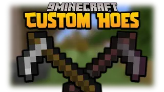 Minecraft But There Are Custom Hoes Data Pack (1.19.4, 1.18.2)