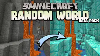 Minecraft But World Change With Random Block Every 60 Second Data Pack (1.19.4, 1.18.2) – Random World