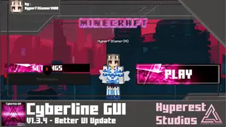 Cyberline GUI Texture Pack (1.21, 1.20) – MCPE/Bedrock