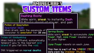 Random Items To Minecraft Data Pack (1.19.4, 1.18.2) – Custom Items