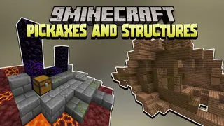 Minecraft But Pickaxes Spawn Structures Data Pack (1.18.2, 1.17.1) – Pickaxes, Structures