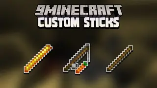 Minecraft But There Are Custom Sticks Data Pack (1.18.2, 1.17.1) – OP Sticks