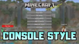Console Style Texture Pack (26.x, 1.21) – MCPE/Bedrock