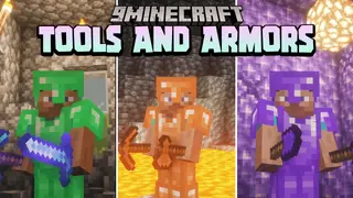 Tools And Armors Data Pack (1.18.2, 1.17.1) – Amethyst, Copper, Emerald