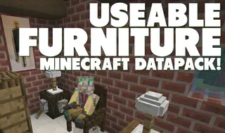 Furniture Data Pack (1.17.1, 1.16.5) – Working TVs, Chairs, Closets