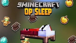 Minecraft But Sleeping Drops OP Loots Data Pack (1.18.2, 1.17.1)