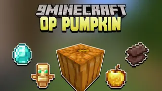 Minecraft But Pumpkin Drops OP Items Data Pack 1.18.1, 1.17.1 (OP Pumpkin)