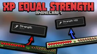 Minecraft But Your Level Equal Strength Data Pack 1.18.1, 1.17.1 (XP Equal Strength)