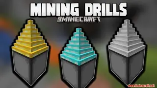 Minecraft But There Are Drill Block Data Pack 1.18.1, 1.17.1 (Mining Machine)