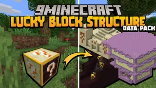 Overpowered Lucky Block Structure Data Pack 1.18.1, 1.17.1 (Instant Structure)