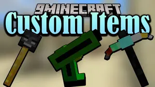 Minecraft But There Are OP Custom Items Data Pack 1.18.1, 1.17.1 (Creeper Gun, Nether Staff)