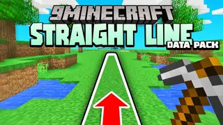 Minecraft But You Can Only Walk In A Straight Line Data Pack 1.18.1, 1.17.1 (Fun Challenge)